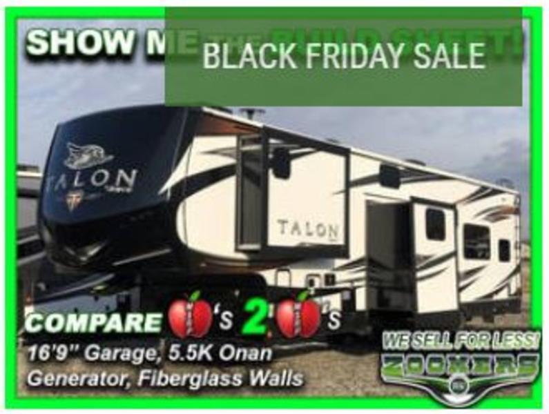 2019 Talon Toy Hauler Black Friday Sale