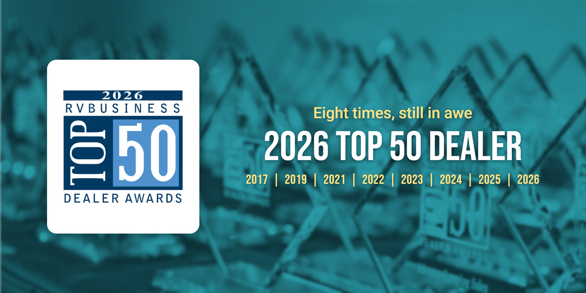 Gib's RV wins 8th Top 50 Dealership Award from RVBusiness Magazine