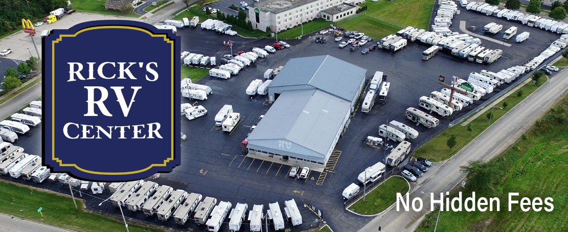 Aerial view of Rick's RV Center in Joliet, Illinois — No Hidden Fees