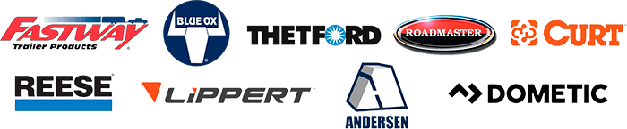 Forest River, Holiday Rambler, and Viking RV service logos