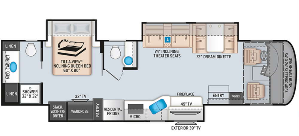 Class A RV for camping