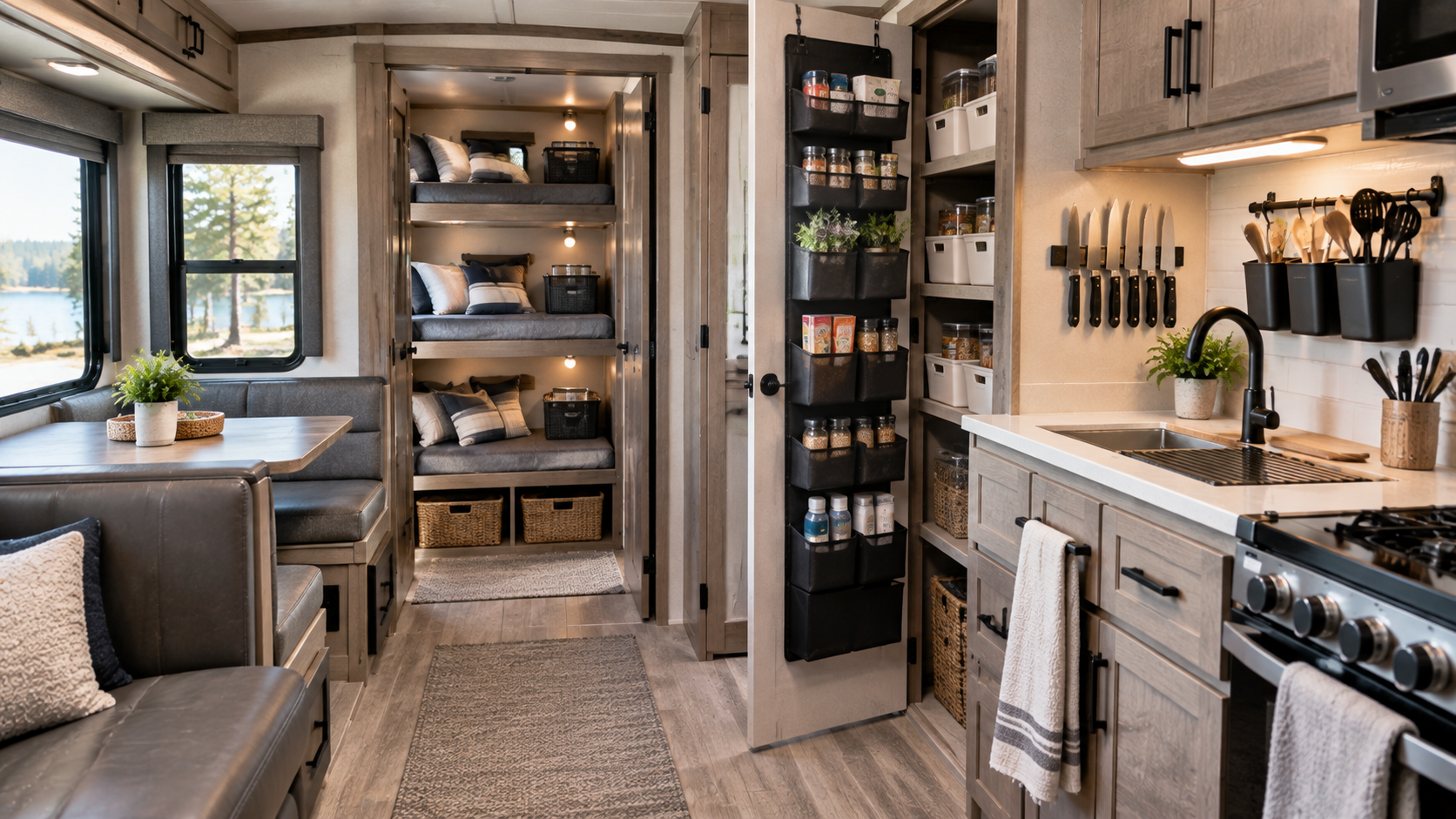 Storage and Organization in an RV With a Family