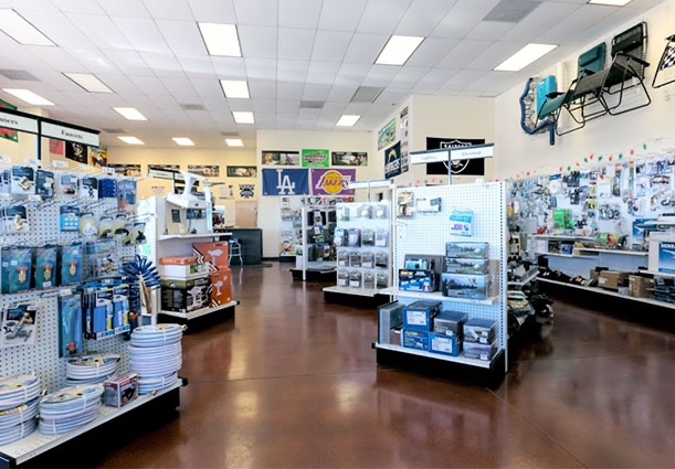 Sky River RV Parts Department Interior