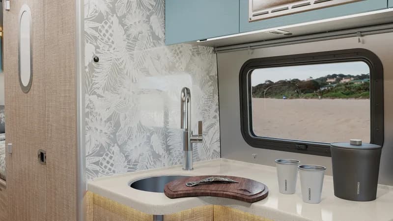 2026 Airstream Atlas 25RT interior — galley