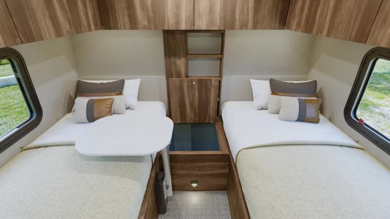 2026 Airstream Atlas 25RT interior — bed