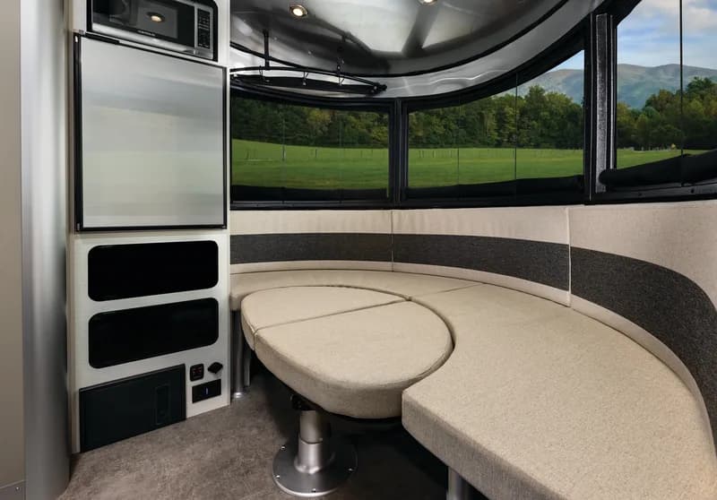 2025 Airstream Basecamp XE interior — bed