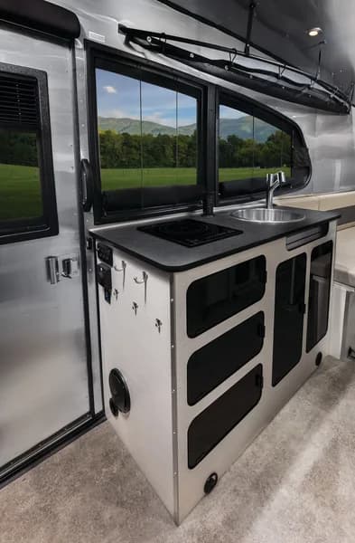 2025 Airstream Basecamp XE interior — galley