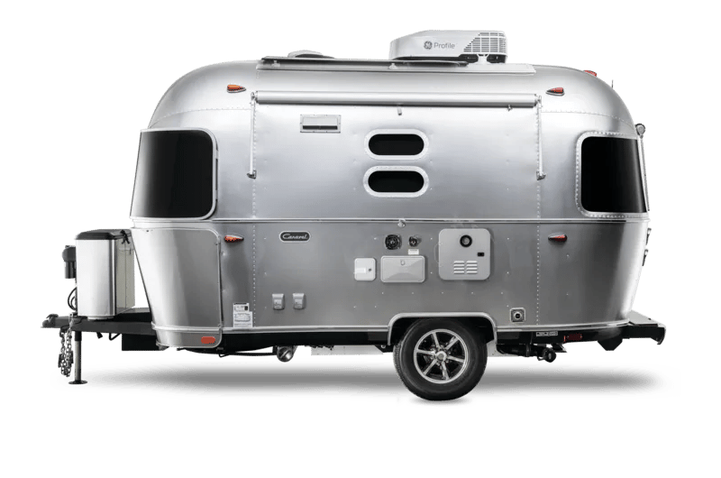 2025 Airstream Caravel 16RB studio exterior — streetside