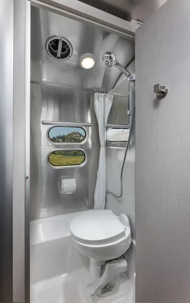 2025 Airstream Caravel interior — bath