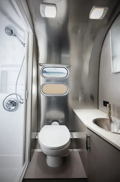 2025 Airstream Caravel interior — bath