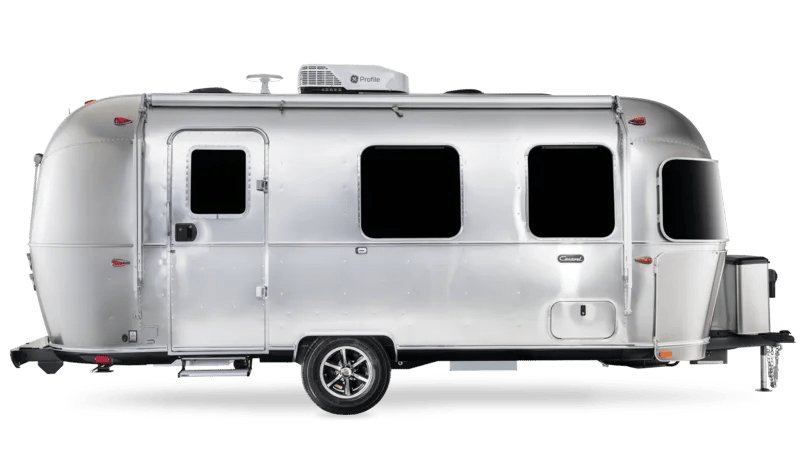 2025 Airstream Caravel studio exterior — curbside