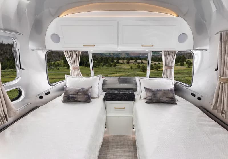 2025 Airstream Classic 28RB interior — bed