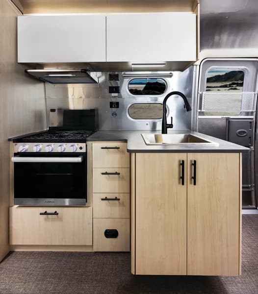 2025 Airstream Flying Cloud 25FB interior — galley