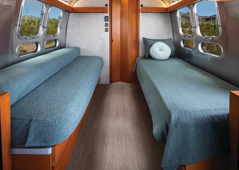 2025 Airstream Frank Lloyd Wright Usonian Limited Edition 28RB interior — bed