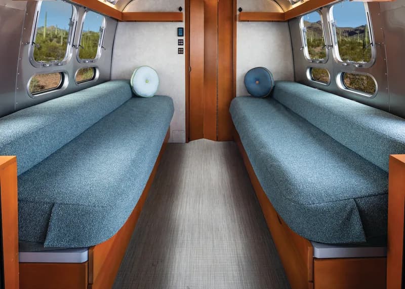 2025 Airstream Frank Lloyd Wright Usonian Limited Edition 28RB interior — bed