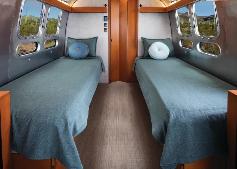 2025 Airstream Frank Lloyd Wright Usonian Limited Edition 28RB interior — bed
