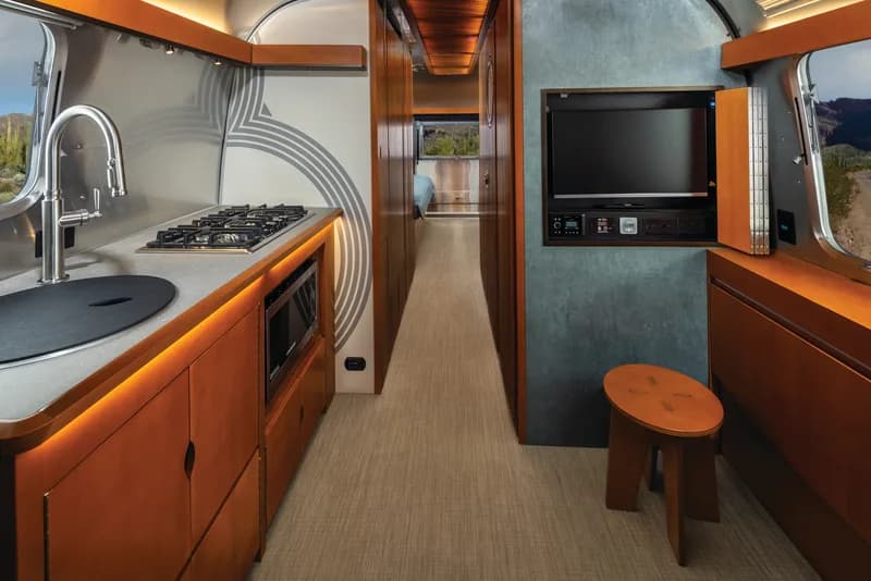 2025 Airstream Frank Lloyd Wright Usonian Limited Edition 28RB studio exterior — rear