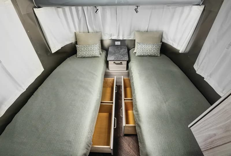 2026 Airstream International interior — bed