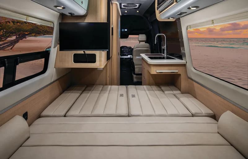 2026 Airstream Interstate 19GT interior — bed