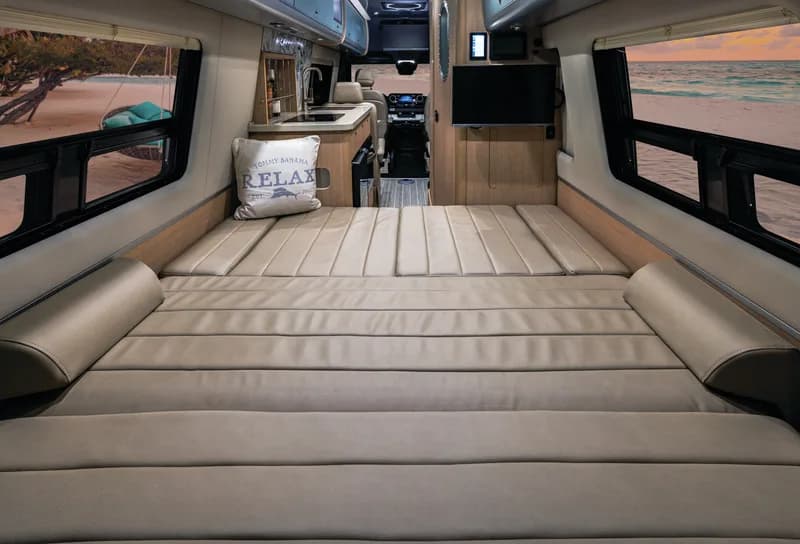 2026 Airstream Interstate 24GL interior — bed
