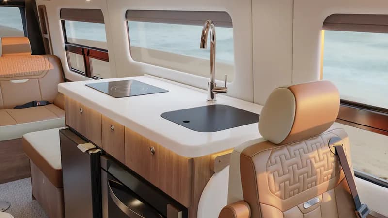2026 Airstream Interstate 24GL interior — galley