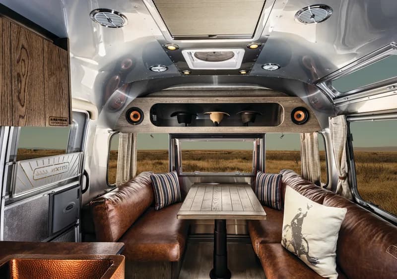 2026 Airstream Stetson+6666 Special Edition 27FB interior — lounge