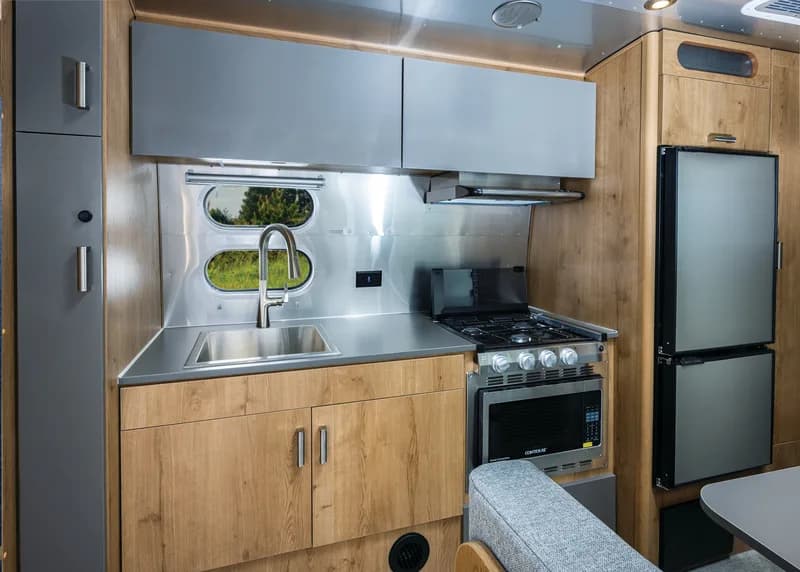 2025 Airstream Trade Wind interior — galley