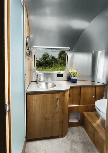 2025 Airstream Trade Wind interior — bath