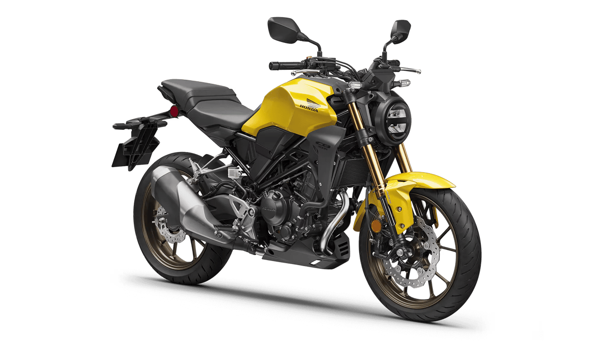 2026 Honda CB300R in Pearl Dusk Yellow — gallery view