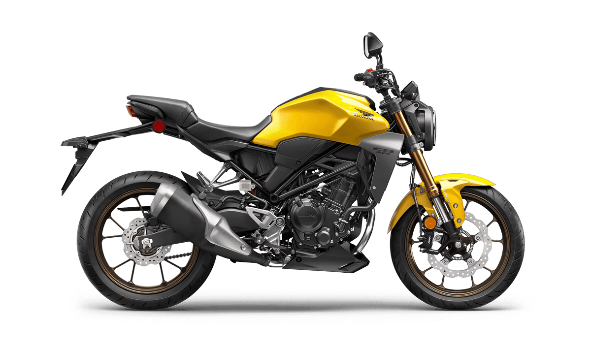 2026 Honda CB300R in Pearl Dusk Yellow — gallery view