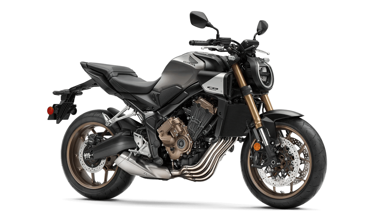 2025 Honda CB650R E-Clutch in Pearl Smoky Gray — gallery view
