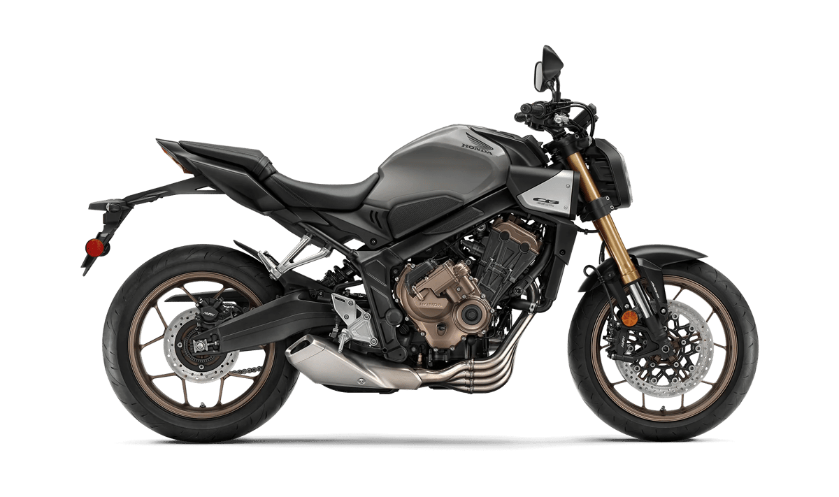 2025 Honda CB650R E-Clutch in Pearl Smoky Gray — gallery view