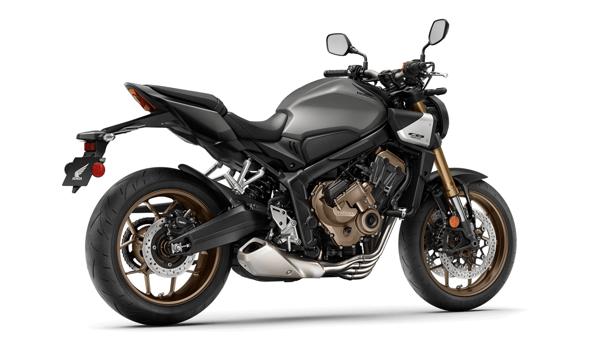 2025 Honda CB650R E-Clutch in Pearl Smoky Gray — gallery view