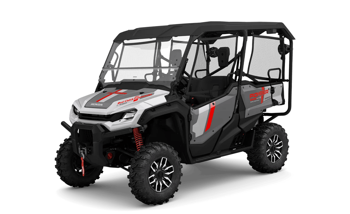 2025 Honda Pioneer 1000-5 Trail Special Edition in Matte Gray Metallic
