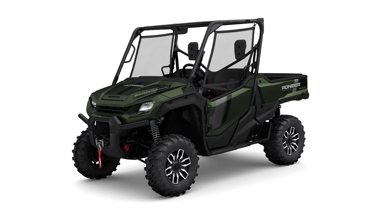 2025 Honda Pioneer 1000 Trail in Matte Green Metallic — gallery view