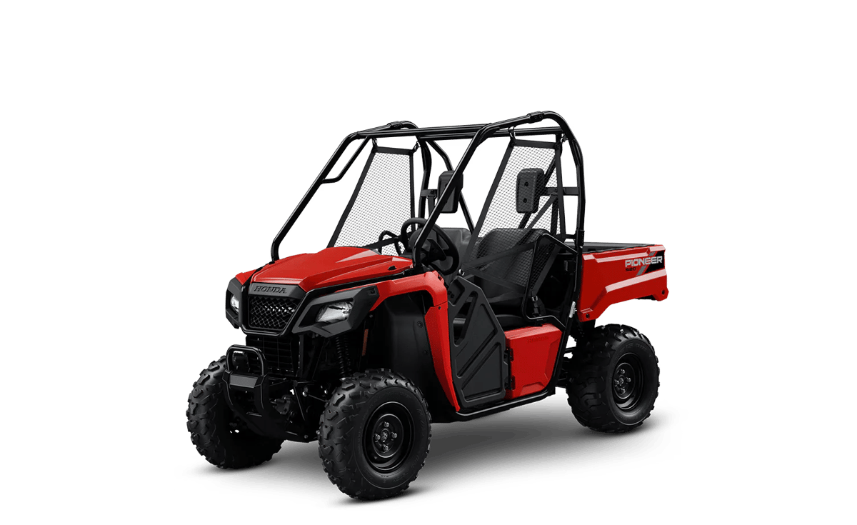 2027 Honda Pioneer 520 in Hero Red