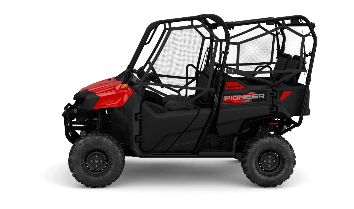 2027 Honda Pioneer 700-4 in Hero Red — gallery view