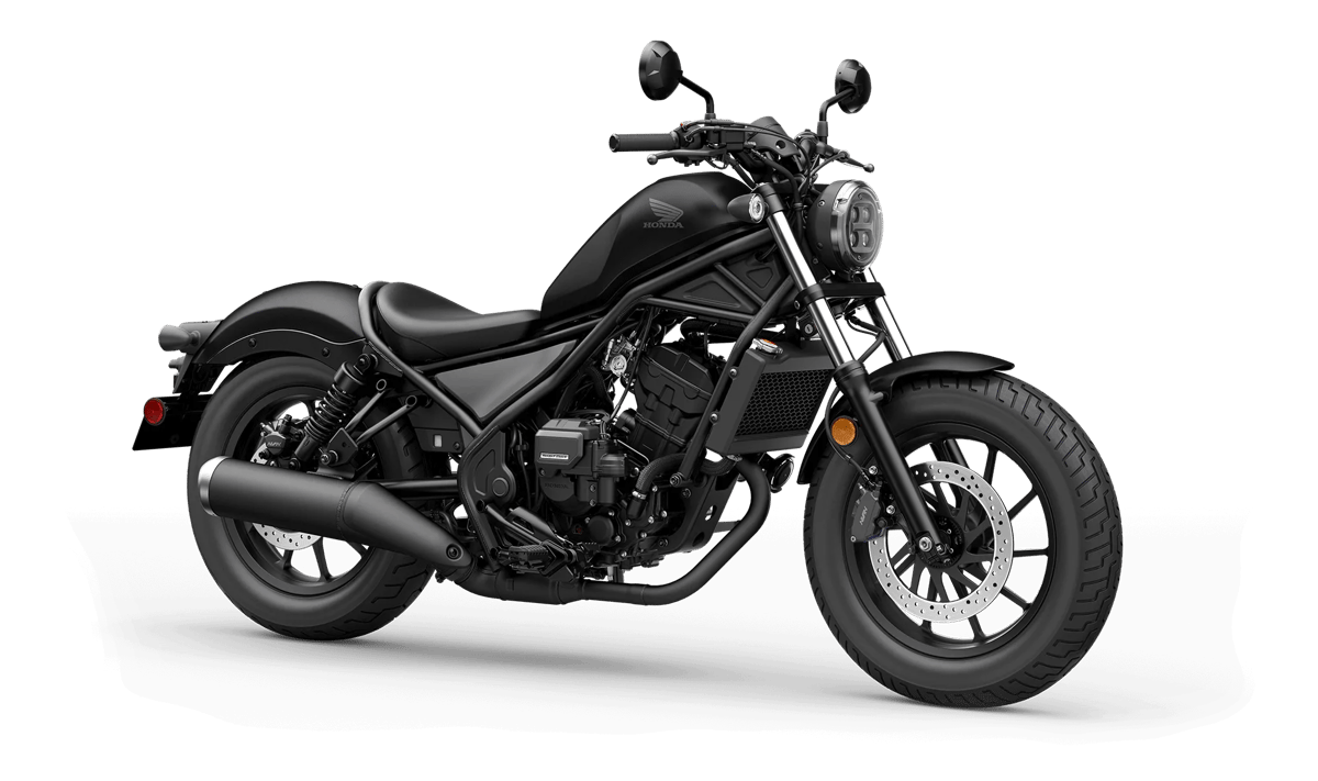 2026 Honda Rebel 300 E-Clutch in Matte Black Metallic — gallery view