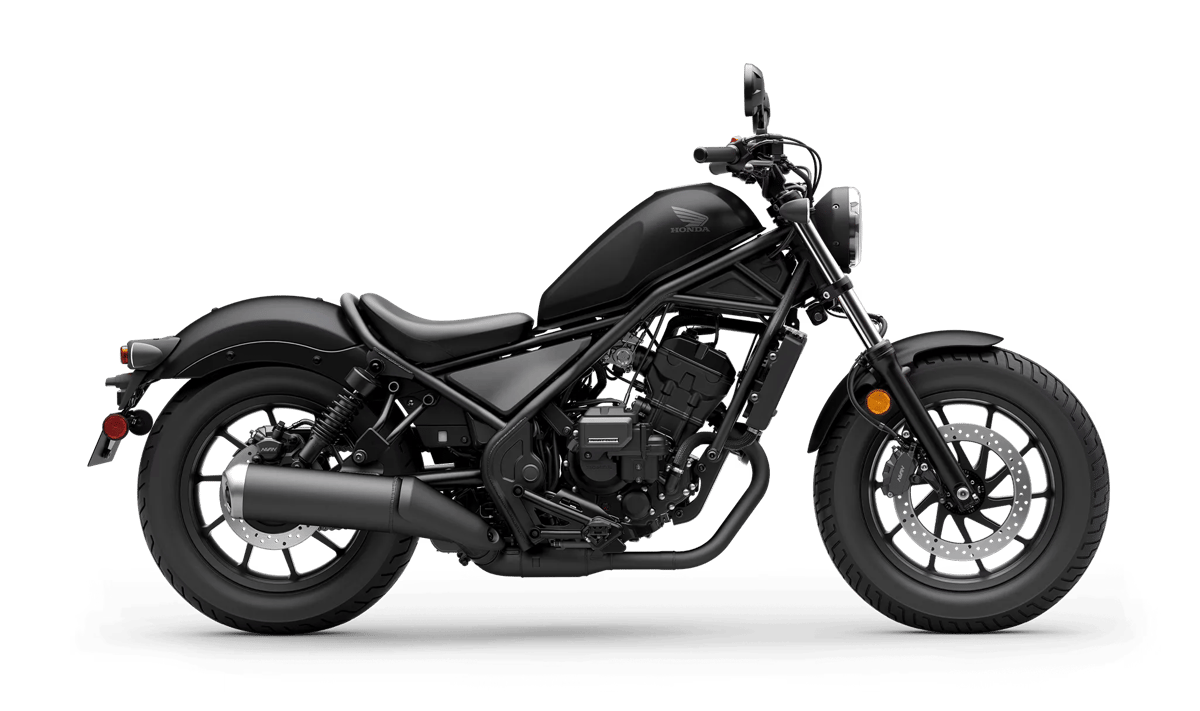 2026 Honda Rebel 300 E-Clutch in Matte Black Metallic — gallery view