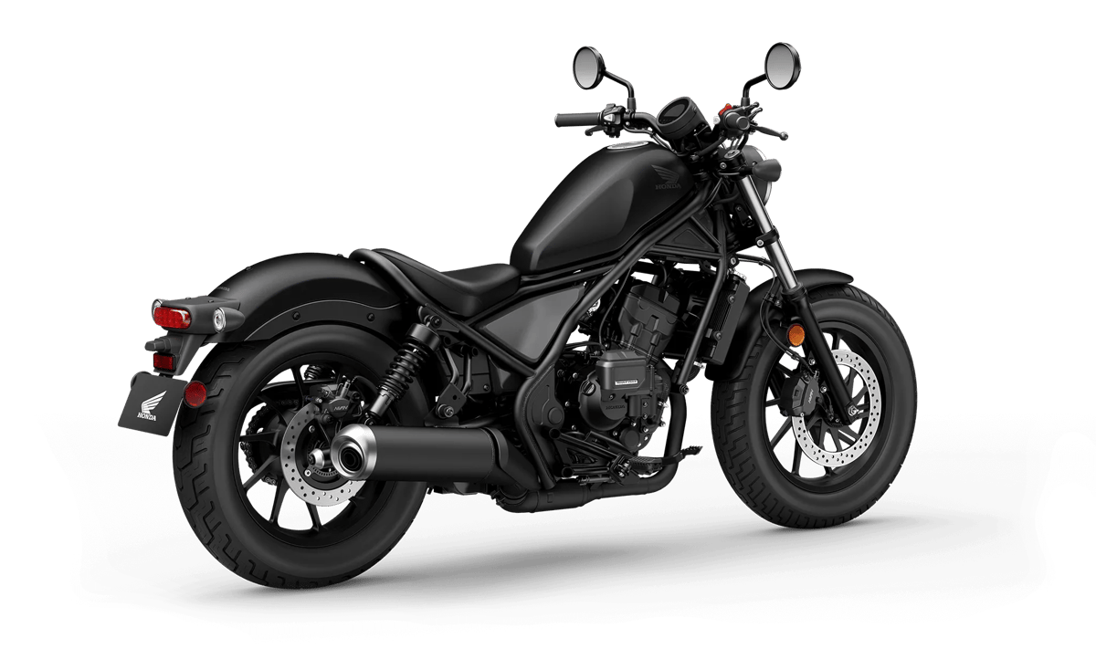 2026 Honda Rebel 300 E-Clutch in Matte Black Metallic — gallery view