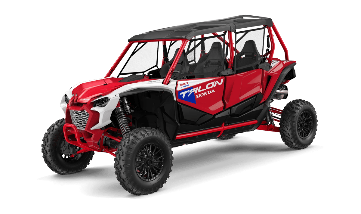 2026 Honda Talon 1000R-4 FOX Live Valve in Pearl Red — gallery view