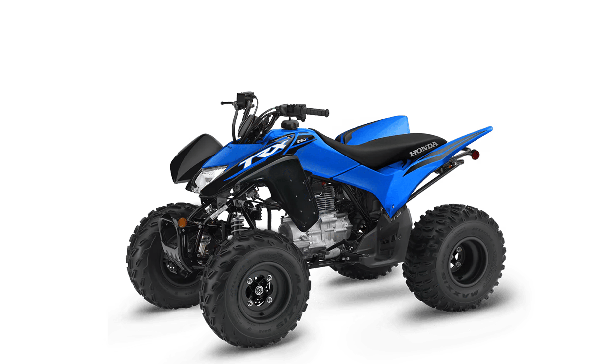 2027 Honda TRX250X in Racing Blue