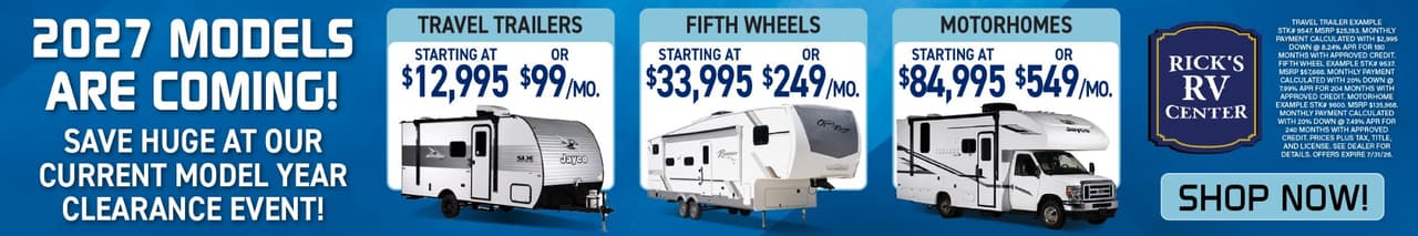 July Current Model year Clearance Event
