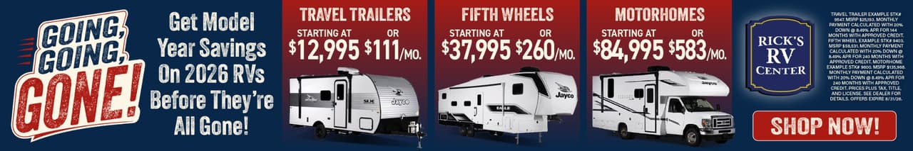 Going, Going, Gone 2026 RVs