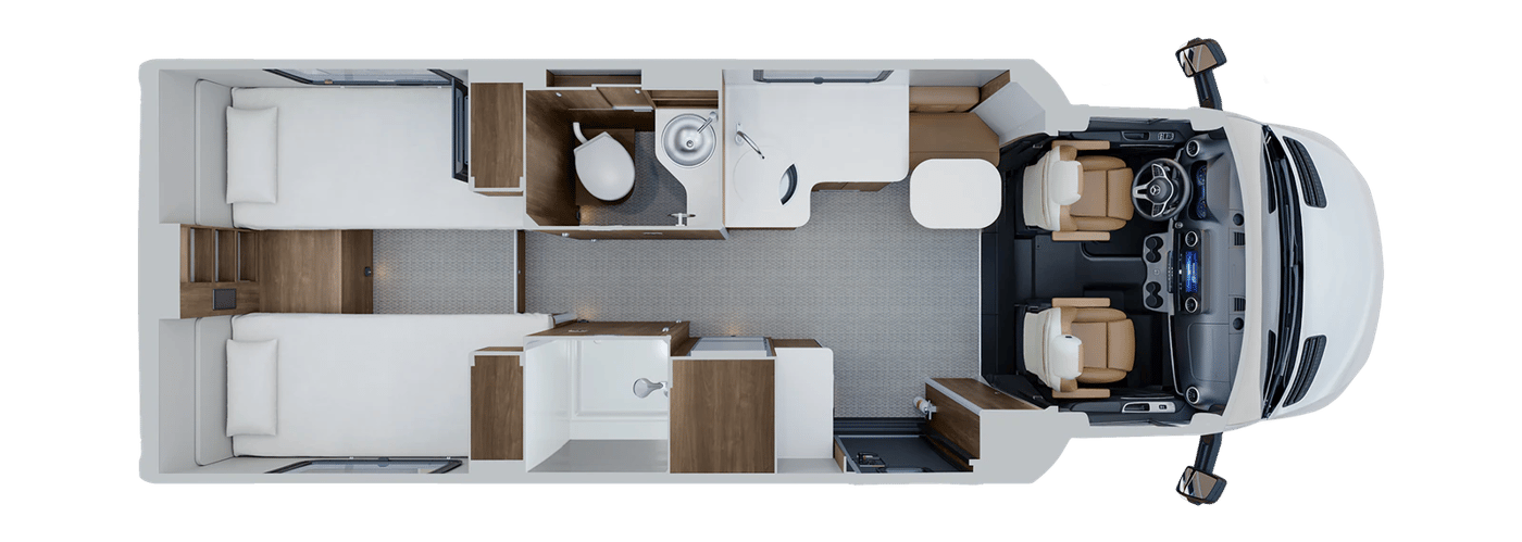 Airstream Atlas 25RT floorplan