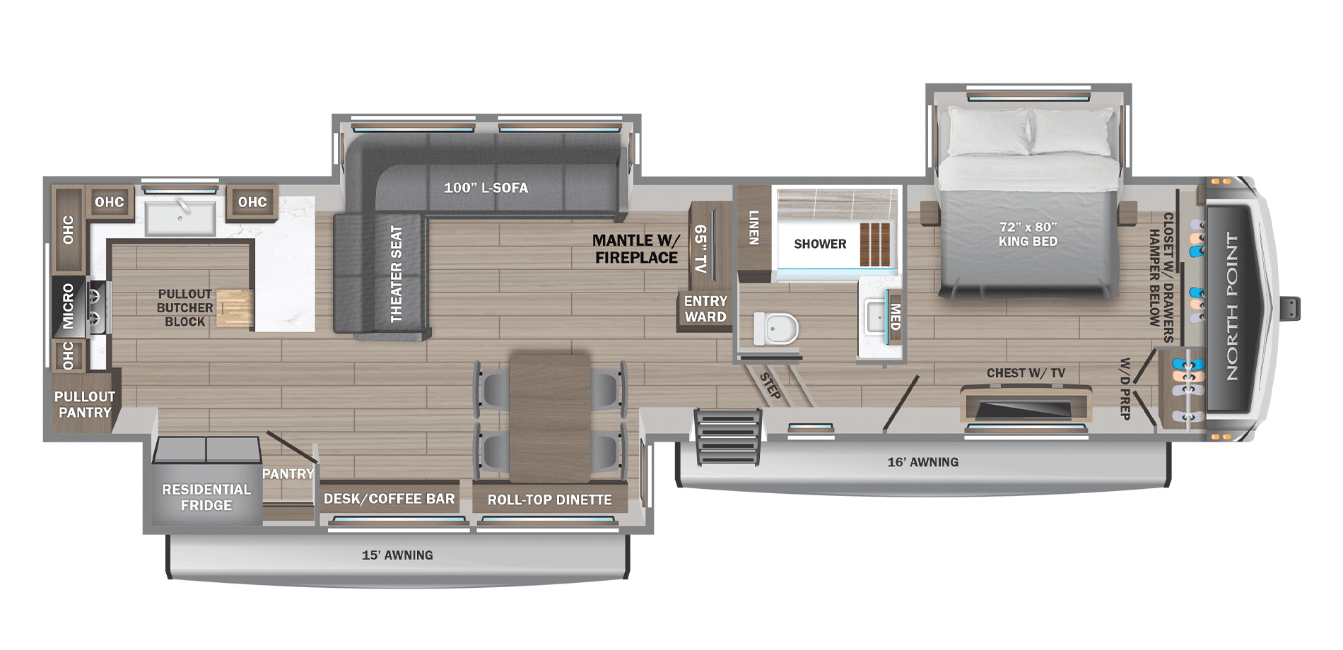 2025 Jayco 2025 Jayco North Point - thumbnail 2