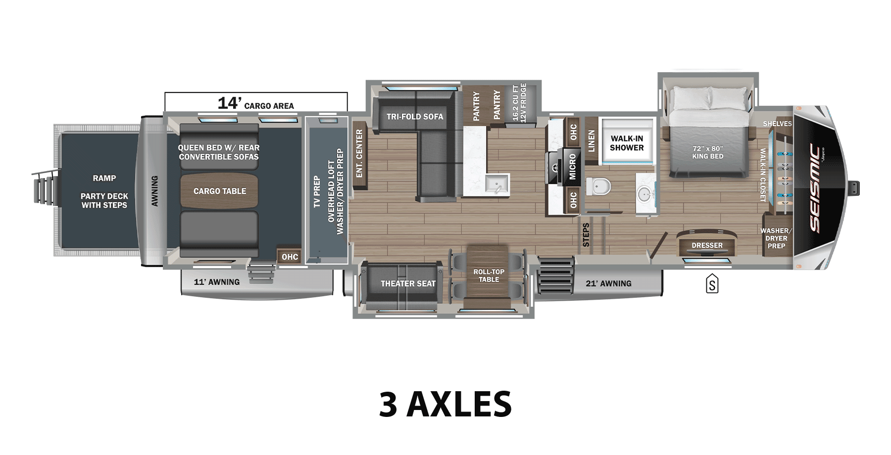 2026 Jayco 2026 Jayco Seismic Toy Hauler - thumbnail 2