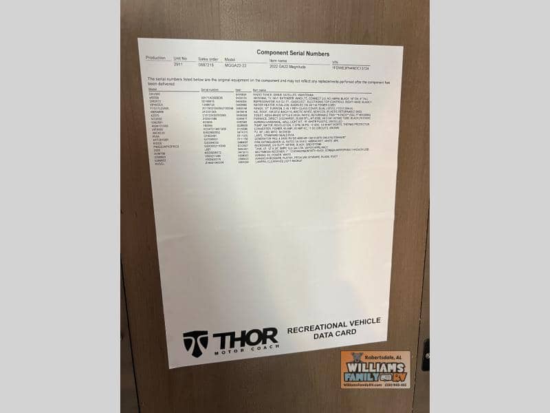 2022 Thor Motor Coach 2022 Thor Motor Coach Magnitude - thumbnail 3