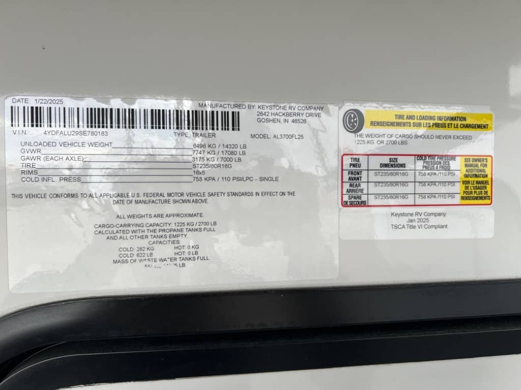 2025 Keystone RV 2025 Keystone RV Alpine - thumbnail 29