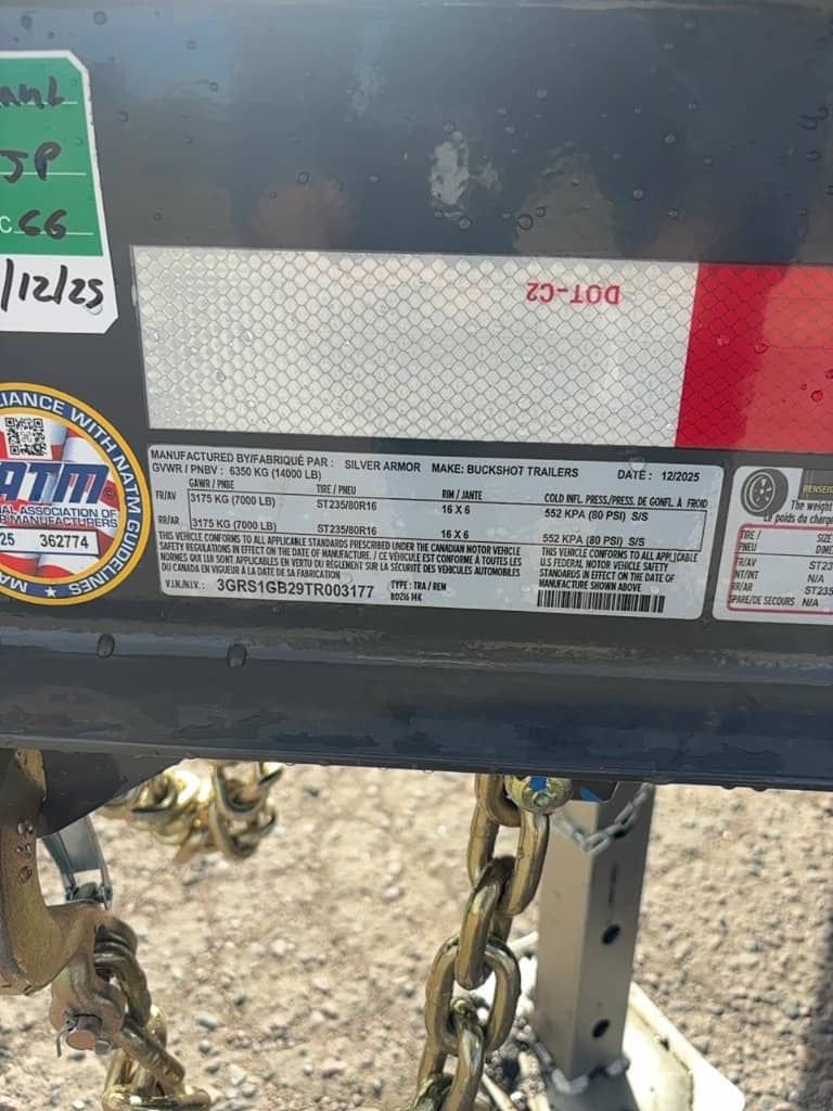 2026 Buckshot Trailers 2026 Buckshot Trailers 7'x16'x2' Dump 14K - thumbnail 5